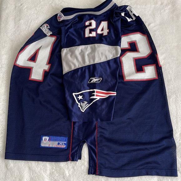 Reebok NFL Equipment New England Patriots #24 LAW Retired Size XL - Picture 8 of 14